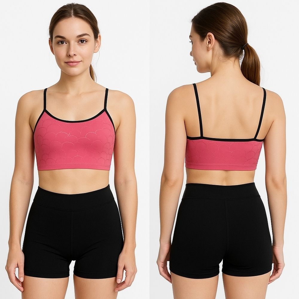 Women's 2 Piece Sports Bra & Bike Short Set Size Small NWOT